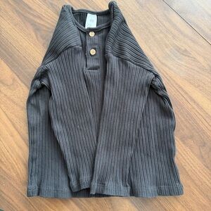 NWOT H&M baby toddler long sleeve black tee shirt